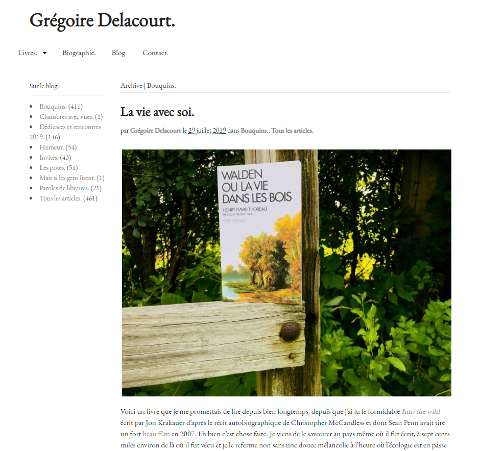 Blog de Grégoire Delacourt